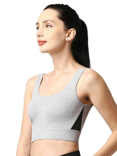 SOIE Woman - Medium Impact Non Padded Non Wired Long Line Sports Bra - Sports Bra -for Women