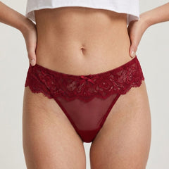 Soft Lace Mid Rise Thongs-Pack of 3