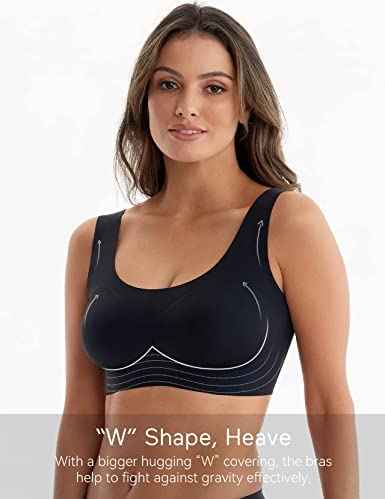 Pullover Wireless Bras for Women, Seamless Full Coverage U Neck No wire T-Shirt Bra