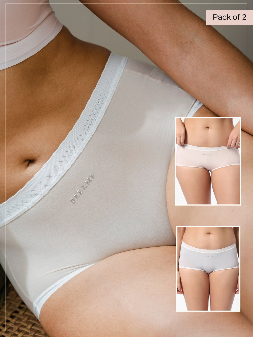 Bundles - Corn Bae Full Coverage Boy Shorts Soft Plant Based Lacy Underwear