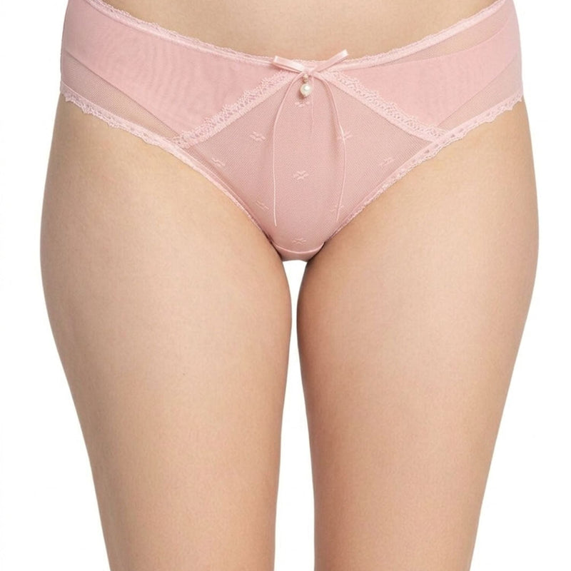 Mid-Rise Hipster Panty with Lace Trim- Pack of 3