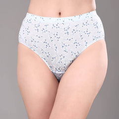 SOIE Woman - High Waist Full Coverage Printed Stretch Cotton Briefs (Pack of 3) - Panty -for Women