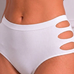 High-Rise Laser Cut Side Detail Brief Panty-Pack of 5