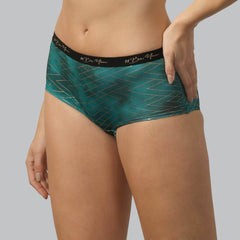 SOIE Woman - High Rise Full Coverage Printed Boyshorts - Panty -for Women