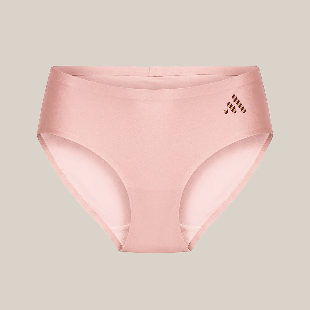 MAROON Find My Skin Tone Airlift Zero Panty Lines Air Light Control Fitted Clothes and Loungewear Low Rise No Show Pantylines Air Skin Feel No-Pressure Bond Seamless Bonded Pack of 2 Panty Combo