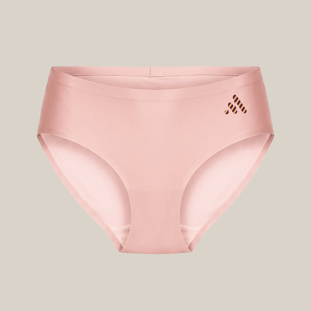 MAROON Find My Skin Tone Airlift Zero Panty Lines Air Light Control Fitted Clothes and Loungewear Low Rise No Show Pantylines Air Skin Feel No-Pressure Bond Seamless Bonded Pack of 2 Panty Combo