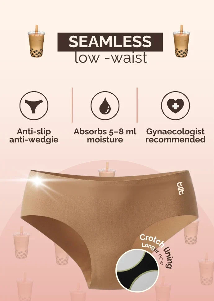 3 Pack - Beige Low-waist Seamless Underwear