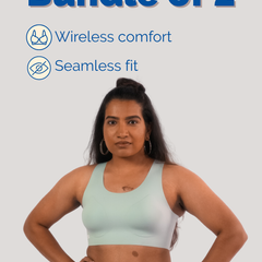 Blue Womens Racerback Bra Bundle of 2 | Comfortable Bra for Daily Use | Tilt Intimates