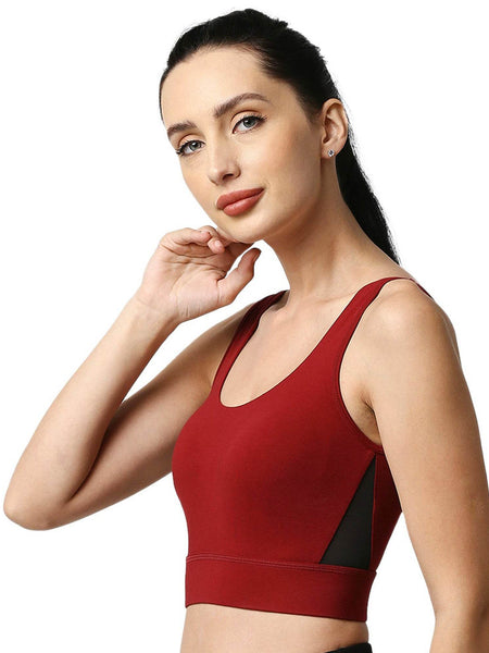 SOIE Woman - Medium Impact Non Padded Non Wired Long Line Sports Bra - Sports Bra -for Women