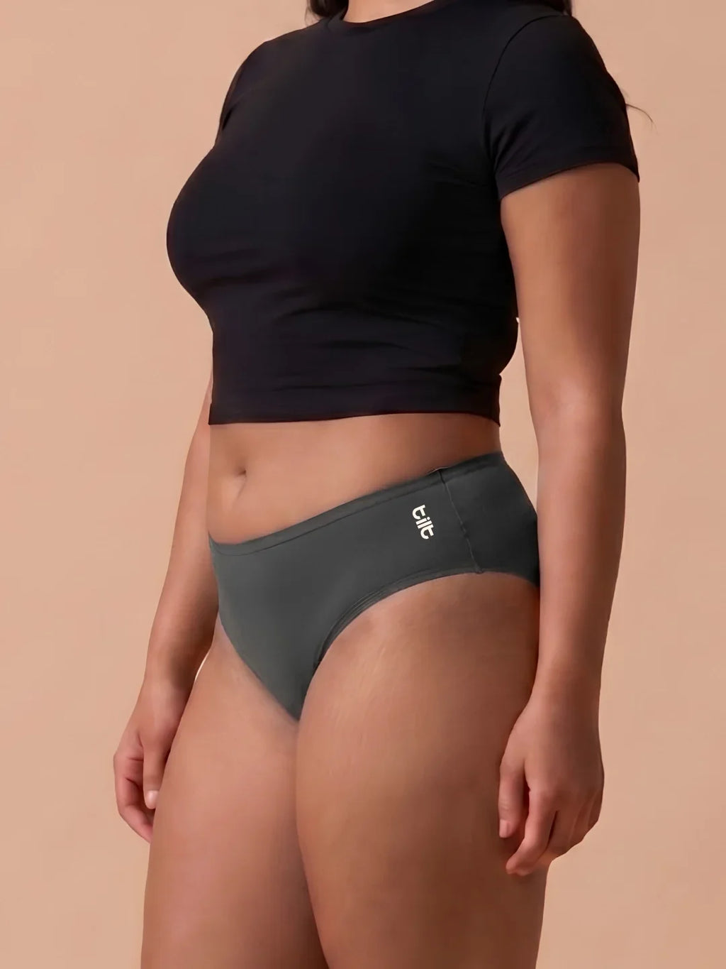 5 Pack - Grey Bamboo Absorbent Underwear