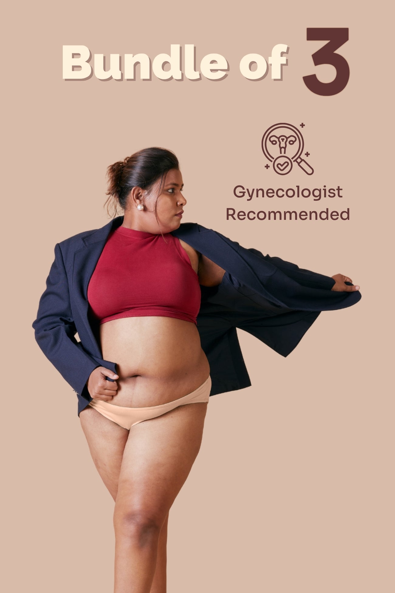 Modal underwear women pack – Tilt panties with leak proof absorbent gusset.