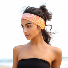 Tie Dye Hair Band : Orange Shade