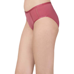 SOIE Woman - High Waist Full Coverage Mesh Panelled Brief - Panty -for Women