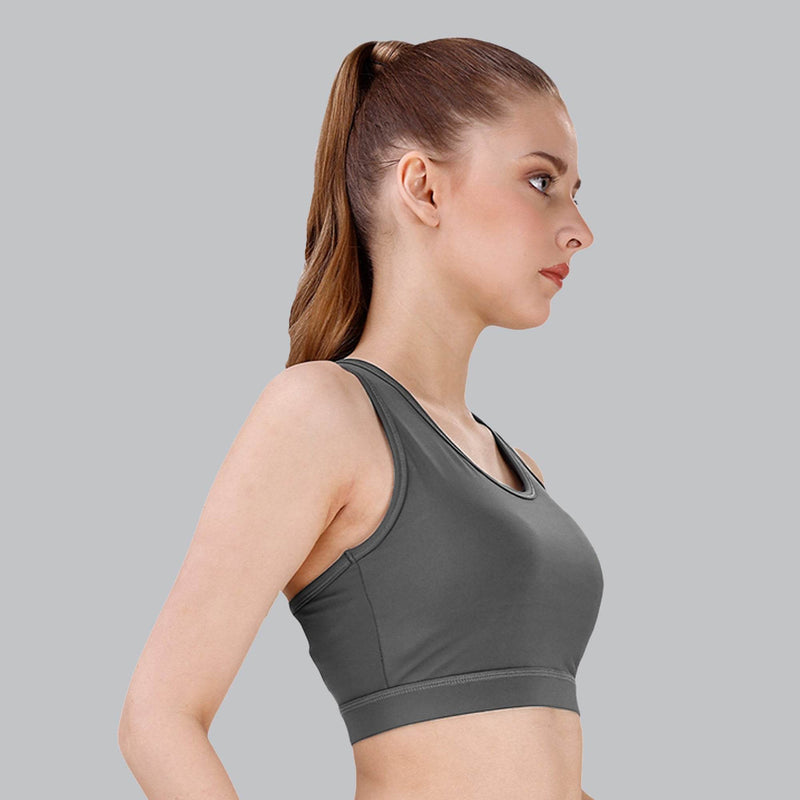 SOIE Woman - Medium Impact Quick Dry Racerback Athleisure Sports Bra - Bra -for Women