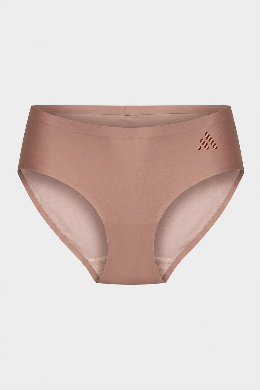 MAROON Find My Skin Tone Airlift Zero Panty Lines Air Light Control Fitted Clothes and Loungewear Low Rise No Show Pantylines Air Skin Feel No-Pressure Bond Seamless Bonded Pack of 2 Panty Combo