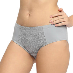 SOIE Woman - High Waist Full Coverage Lace Panty - Panty -for Women