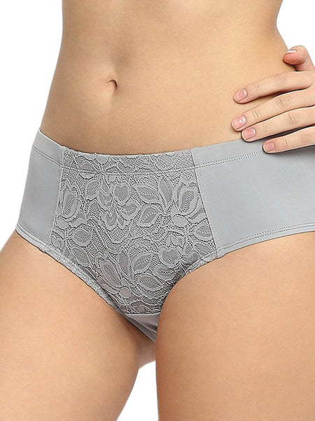 SOIE Woman - High Waist Full Coverage Lace Panty - Panty -for Women