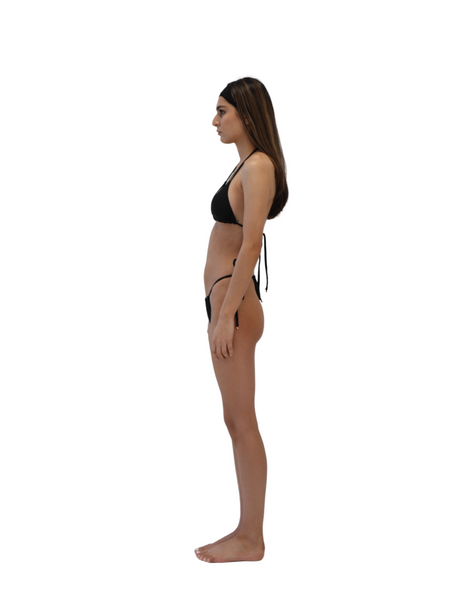 Beaded string bottom with triangle top