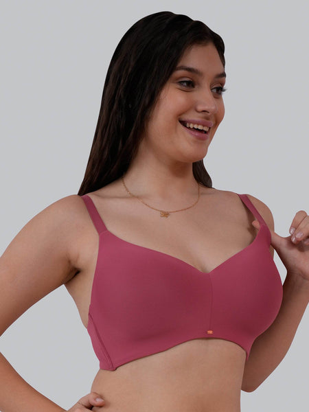 SOIE Woman - Full Coverage Padded Non Wired Ultrasoft Seamless Bra - Bra -for Women