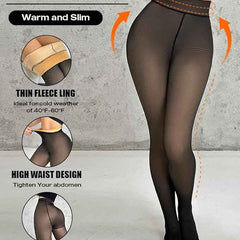 Soft Touch Thermal Leggings for Women – Ultra-Warm Fleece Lined Skinny Tights, Cozy Winter Thermal Pants,