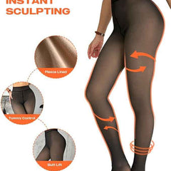 Soft Touch Thermal Leggings for Women – Ultra-Warm Fleece Lined Skinny Tights, Cozy Winter Thermal Pants,