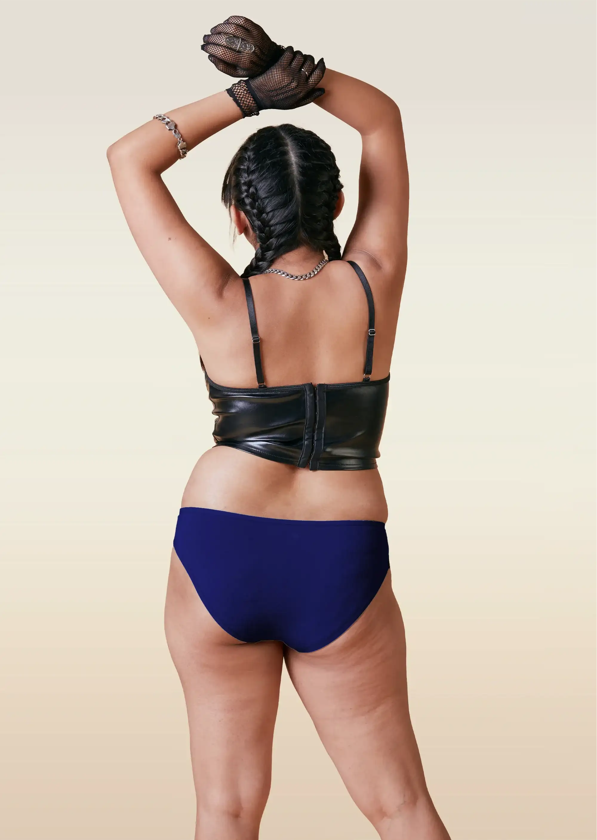 3 Pack - Blue Low-waist Bamboo Underwear