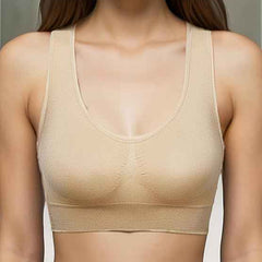 Pack Of 2 Womens Fashion Sports Bra | Seamless, Padded, Non-Wired Gym & Yoga Bra | High Support, Comfortable Everyday Bralette