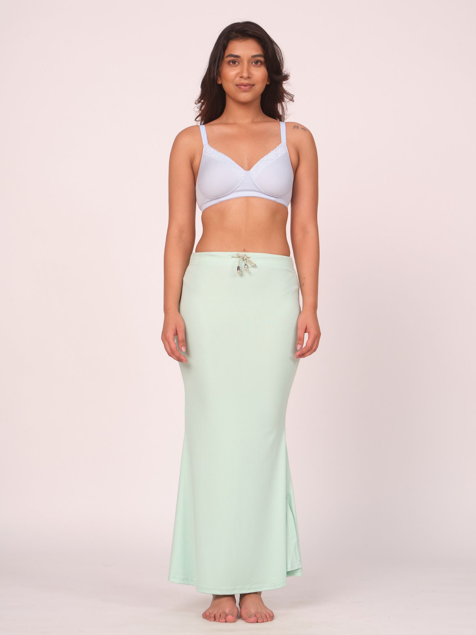 Munns & Mars Polyester Fish-Cut Saree Shapewear