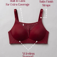 Padded Wirefree Bra With Inbuilt Powermesh Cami