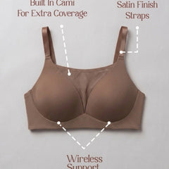 Padded Wirefree Bra With Inbuilt Powermesh Cami