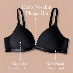Padded Wirefree Demi Cup Plunge Bra