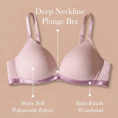 Padded Wirefree Demi Cup Plunge Bra
