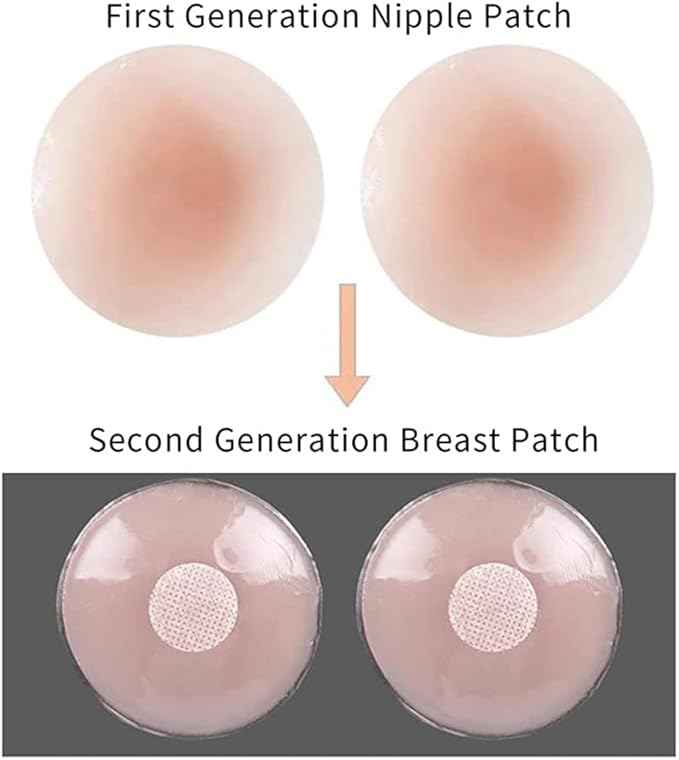 (Pack Of 6 Set )Nipple Cover for Women Pasties Breast Adhesive Silicone Reusable Pad