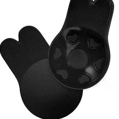 Brachy Black Sticky Adhesive Silicone Invisible Push Up Backless Strapless Nipple Cover Bra