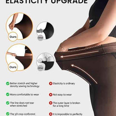 Winter Warm Thermal Fleece Lined Dual-Tone Women Velvet Touch Leggings Tights Pants