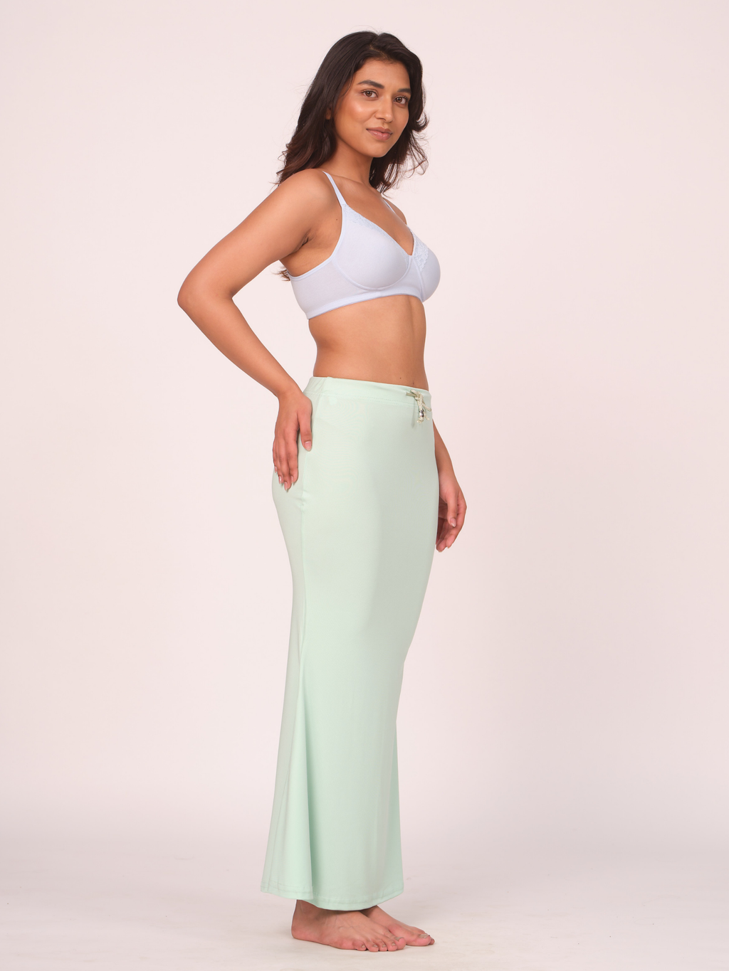 Munns & Mars Polyester Fish-Cut Saree Shapewear