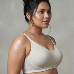 Full Coverage Non Padded Non Wired full Support: Spacer Fabric Cup T-shirt Bra