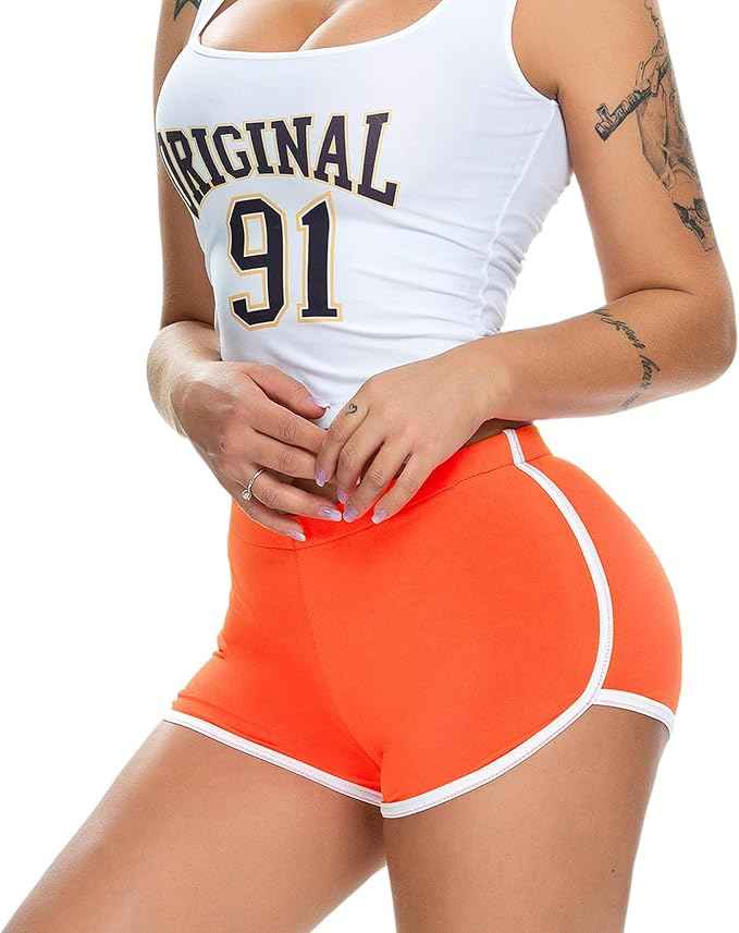 Plus Size for Women Cotton Shorts Dolphin Design Athletic Shorts Women Sports Shorts for Dance, Yoga, Running