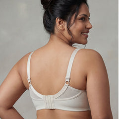 Full Coverage Non Padded Non Wired full Support: Spacer Fabric Cup T-shirt Bra