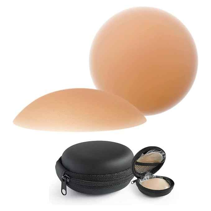 (Pack Of 1 Set)Women's & Girls Adhesive Reusable Silicone Nipple Cover Bra Pad Cover Pasties