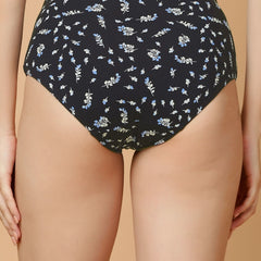 Tummy-Smoothing Printed High Waist Cotton Briefs – Pack of 3