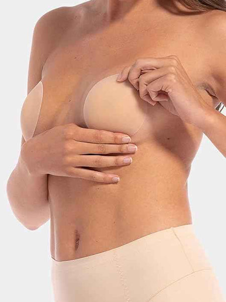 (Pack Of 1 Set)Women's & Girls Adhesive Reusable Silicone Nipple Cover Bra Pad Cover Pasties
