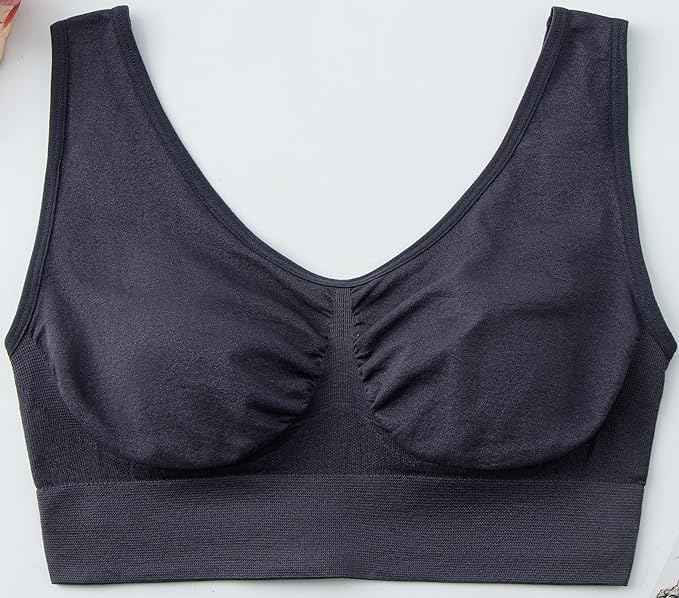 (Pack Of 3) Women Breathable Full Coverage No Underwire Slight Lift up Comfortable Air Sports Bra
