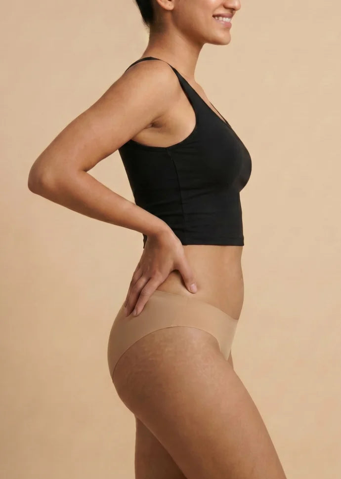 3 Pack - Beige Low-waist Seamless Underwear