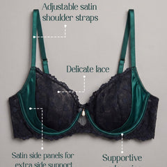 Non-Padded Underwired Lace Bra