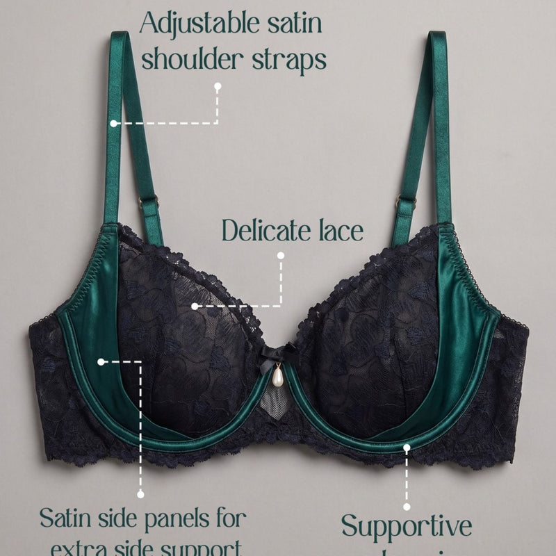Non-Padded Underwired Lace Bra