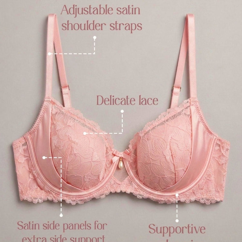 Non-Padded Underwired Lace Bra