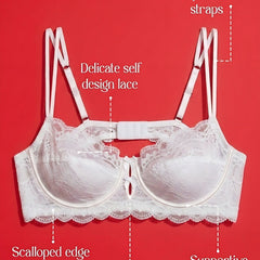 Underwired Non-Padded Lace Bra
