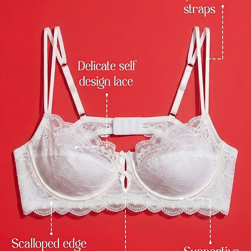 Underwired Non-Padded Lace Bra