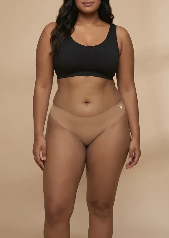 4 Pack - Beige Low-waist Seamless Underwear